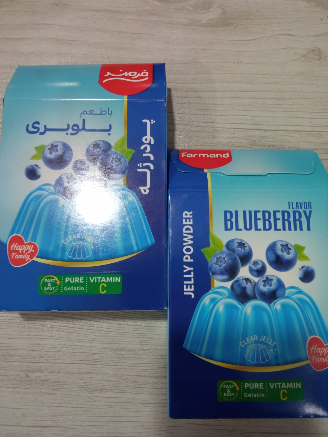 پودر ژله با طعم بلوبری 